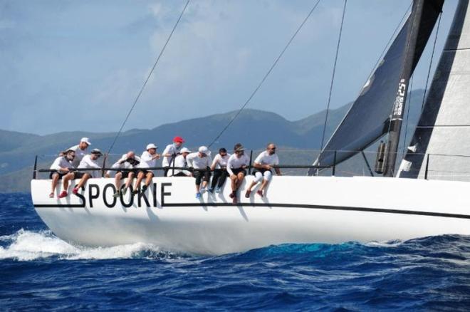 Steve and Heidi Benjamin's TP52 Spookie © Todd VanSickle / BVI Spring Regatta http://www.bvispringregatta.org